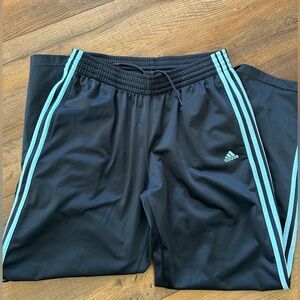 Vintage Adidas Track Pants- dark grey and blue- women’s L
